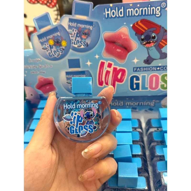 Novo Lip gloss brilho labial divertido STITCH
