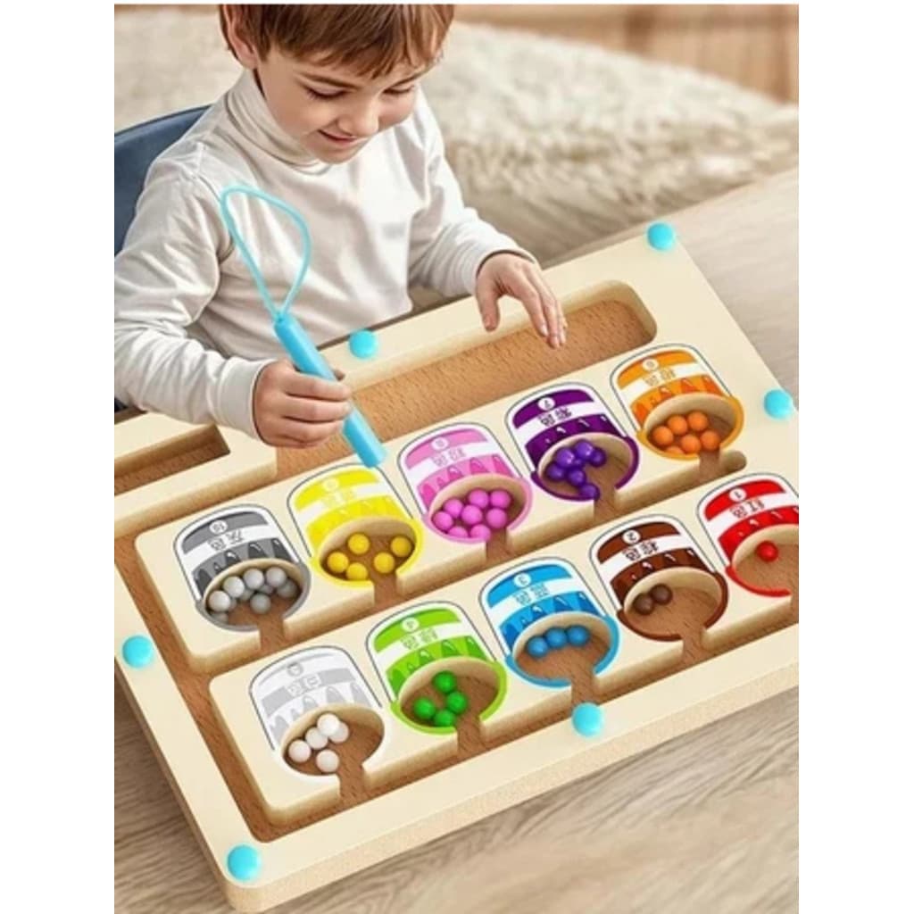 Brinquedo Educativo Labirinto Montessori Jogo Cores Infantil