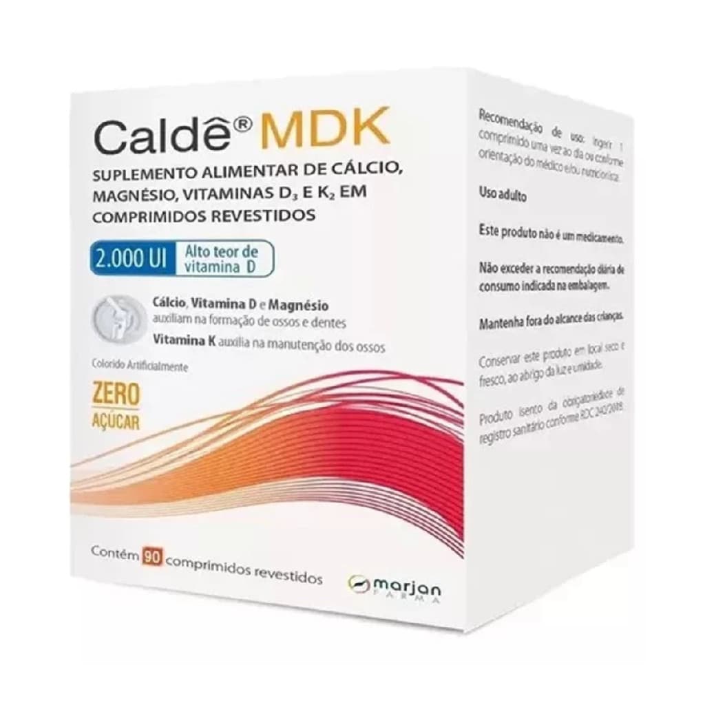 Caldê Mdk 2000ui Com 90 Comprimidos Sem Sabor