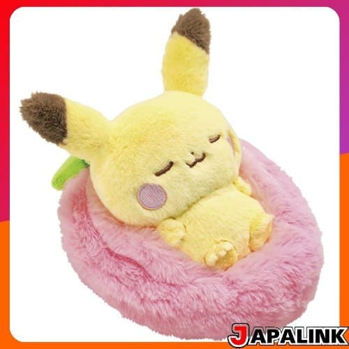 Takara Tomy Pokémon PokePeace Brinquedo de Pelúcia de Fruta Adormecida Pikachu 【Direct from Japan】