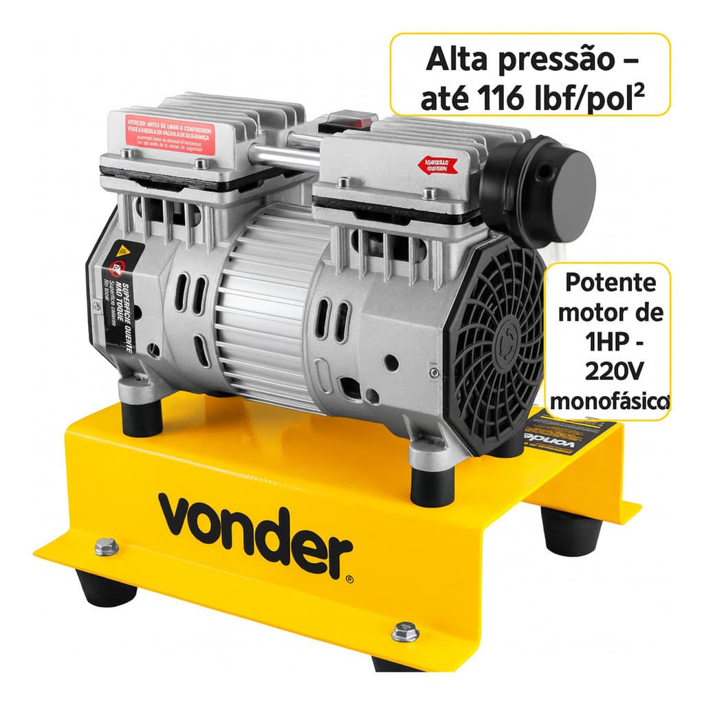 Compressor de Ar 1 HP Direto Poço Artesiano 220 V - VONDER
