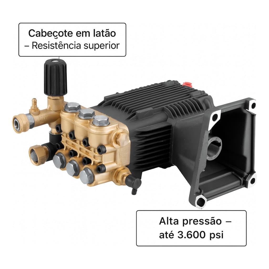 Bomba Alta Pressão Vonder 3600 Libras Cabeçote Latão