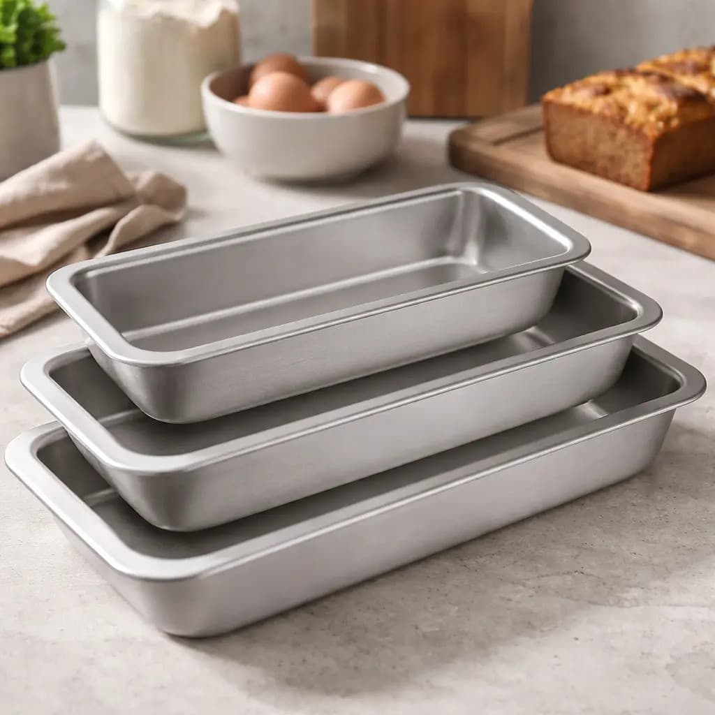 Conjunto Formas Pão 3 Peças Assadeira Antiaderente Cozinha Forno Panificação Receitas Doces Salgados