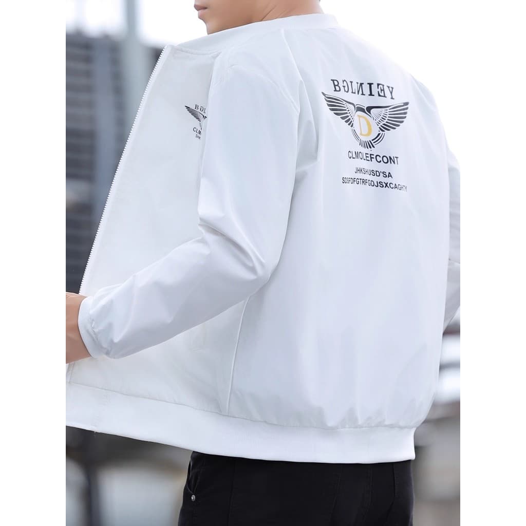Primavera outono masculino uniforme de beisebol jaqueta na moda All-Match versão coreana jaqueta masculina Casual fino s