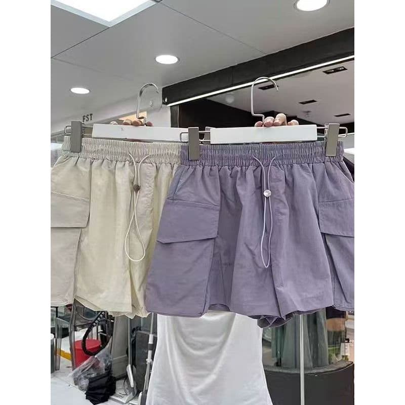 Estilo de verão versão coreana Popular calças de perna larga Shorts casuais macacão feminino solto estilo ocidental calç
