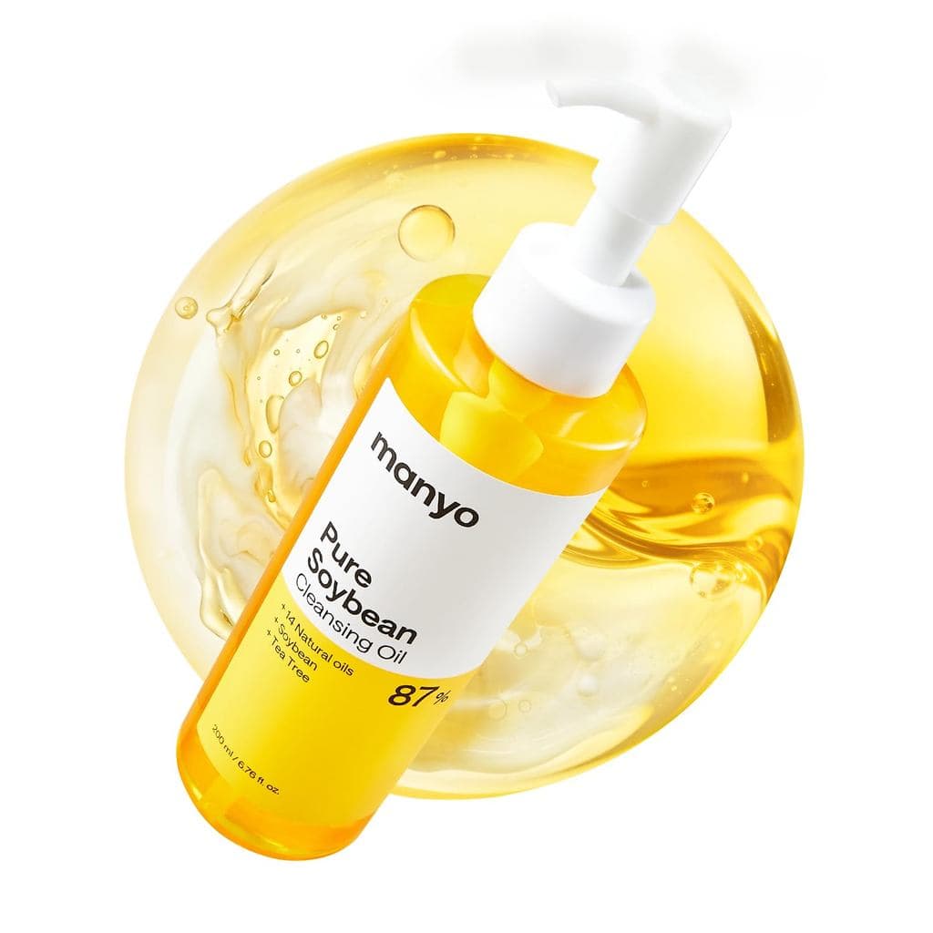Óleo de Limpeza Puro MANYO, Limpador Facial Natural, Removedor de Maquiagem e Cravos, Cuidados com a Pele Coreanos, 6.76