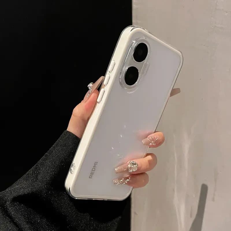 Capa Simples de Alto Valor em Silicone à Prova de Quedas para POCO F7, Capa Protetora à Prova de Choque para Redmi turbo