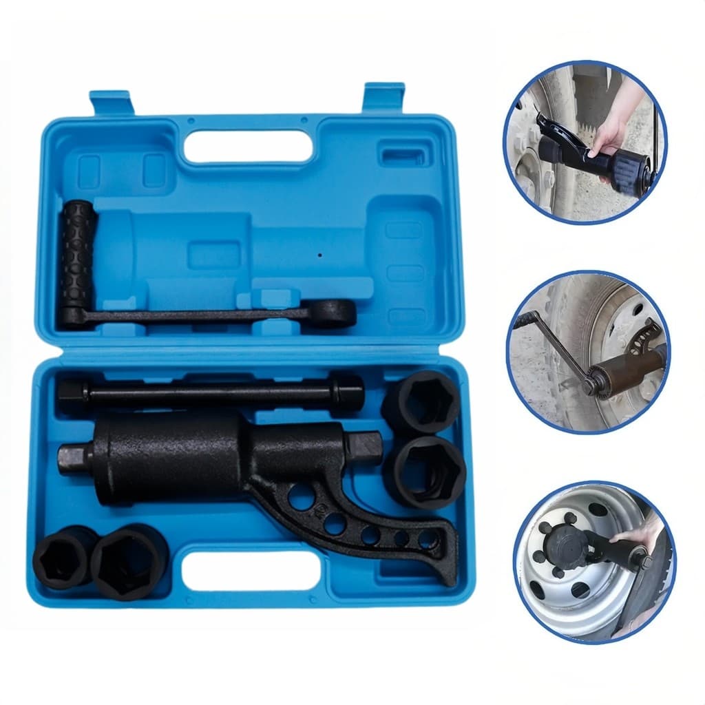 Multiplicador de Torque 4800Nm com 4 Soquetes - Kit Ferramenta para Rodas de Caminhão