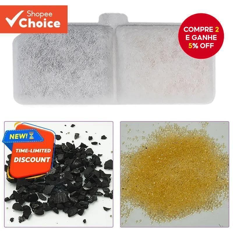 10 Pçs Gato Fonte De Água Filtro Filtros Substituição Pet Gatos Potável Dispensador Acessórios