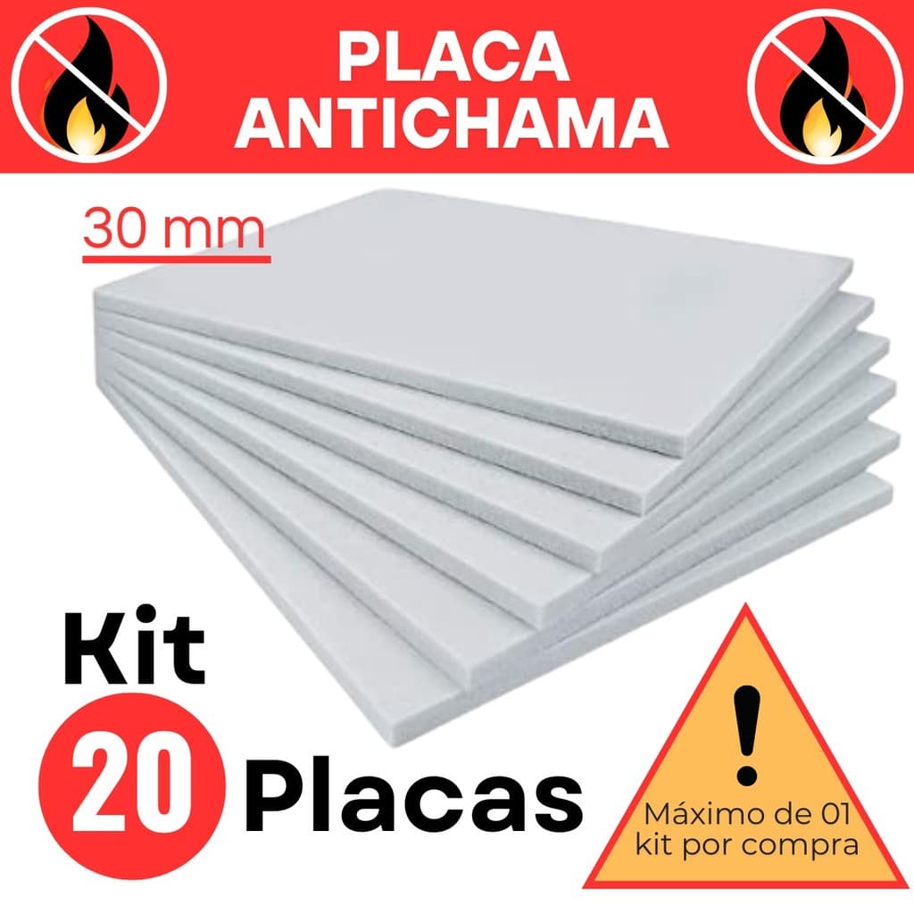 20 Placas Isopor Anti Chamas Isolante Térmico e Acustico Forro