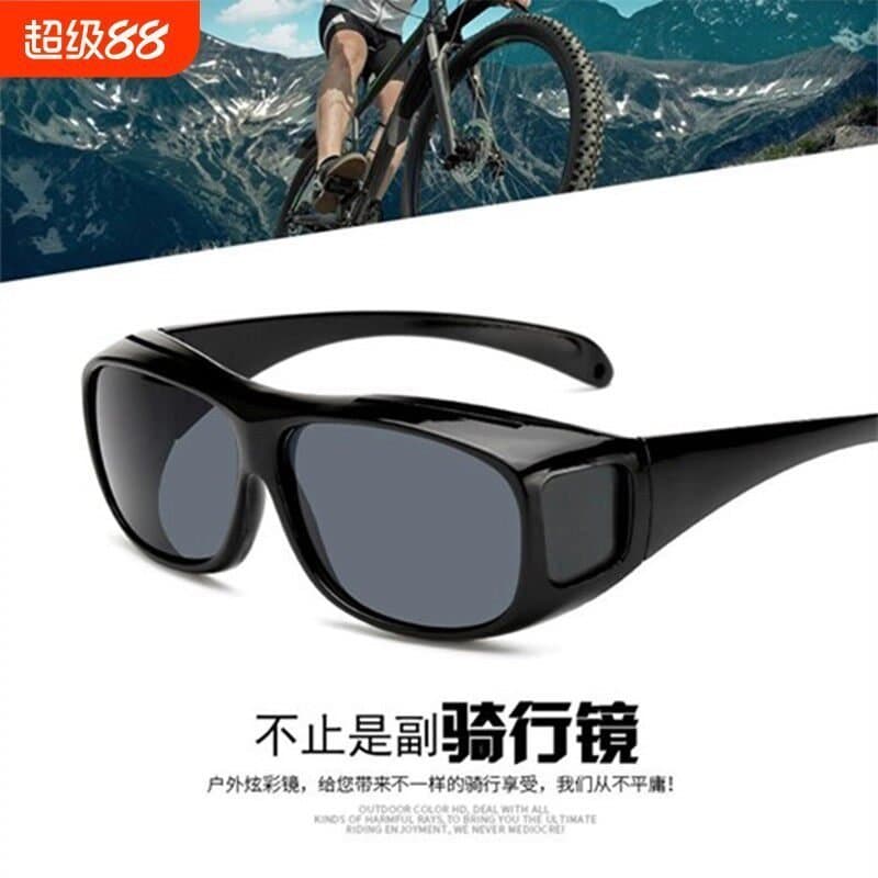 Óculos de sol populares de armação grande à prova de vento para ciclismo, óculos de proteção contra poeira para dirigir,
