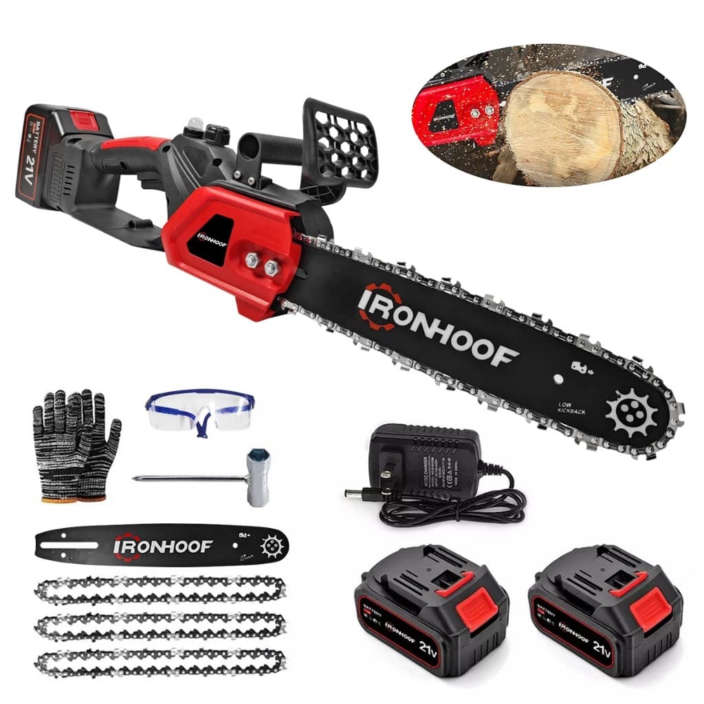 MotoSerra Elétrica 12 Polegadas Profissional 1200W  Sem Fio Portátil Bivolt 110v/127v/220v 21V 2 Bateria