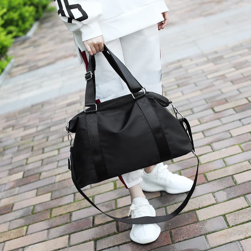 Bolsa de viagem portátil masculina, à prova d'água, dobrável, bagagem, feminina, bolsa de viagem, academia, grande capac