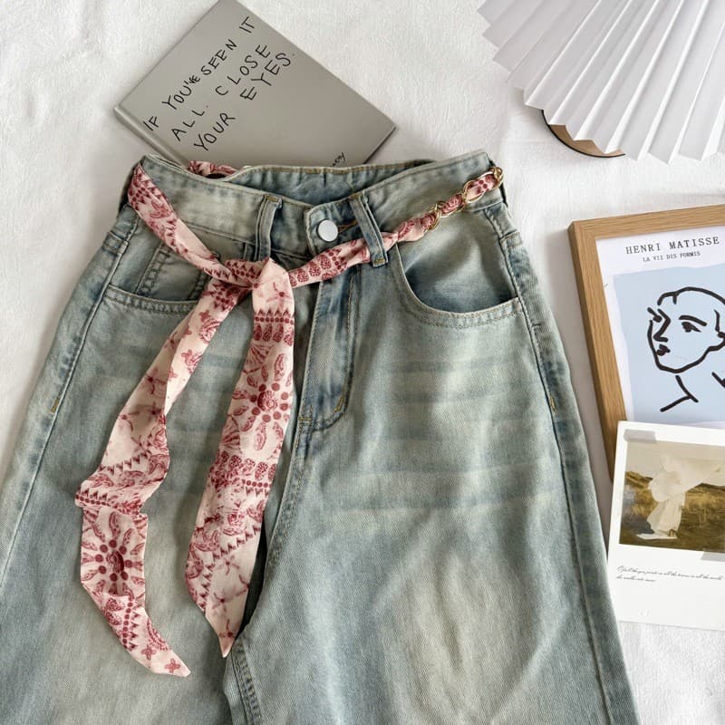 Forma côncava corrente Chiffon lenço de seda cinto saia Jeans calças casuais Retro decorativo cintura corrente cintura c