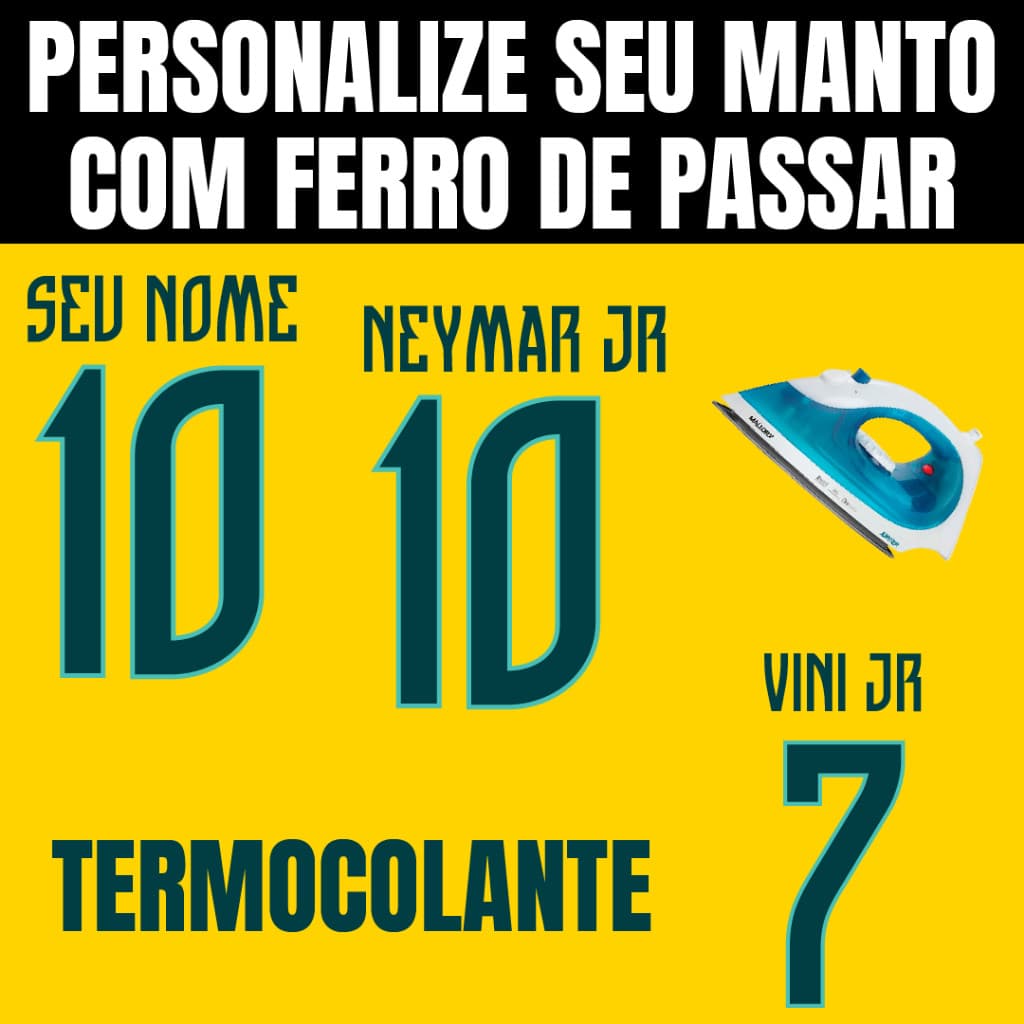 Nome e número Personalização termocolante seleção para sua camisa personalize em casa com ferro