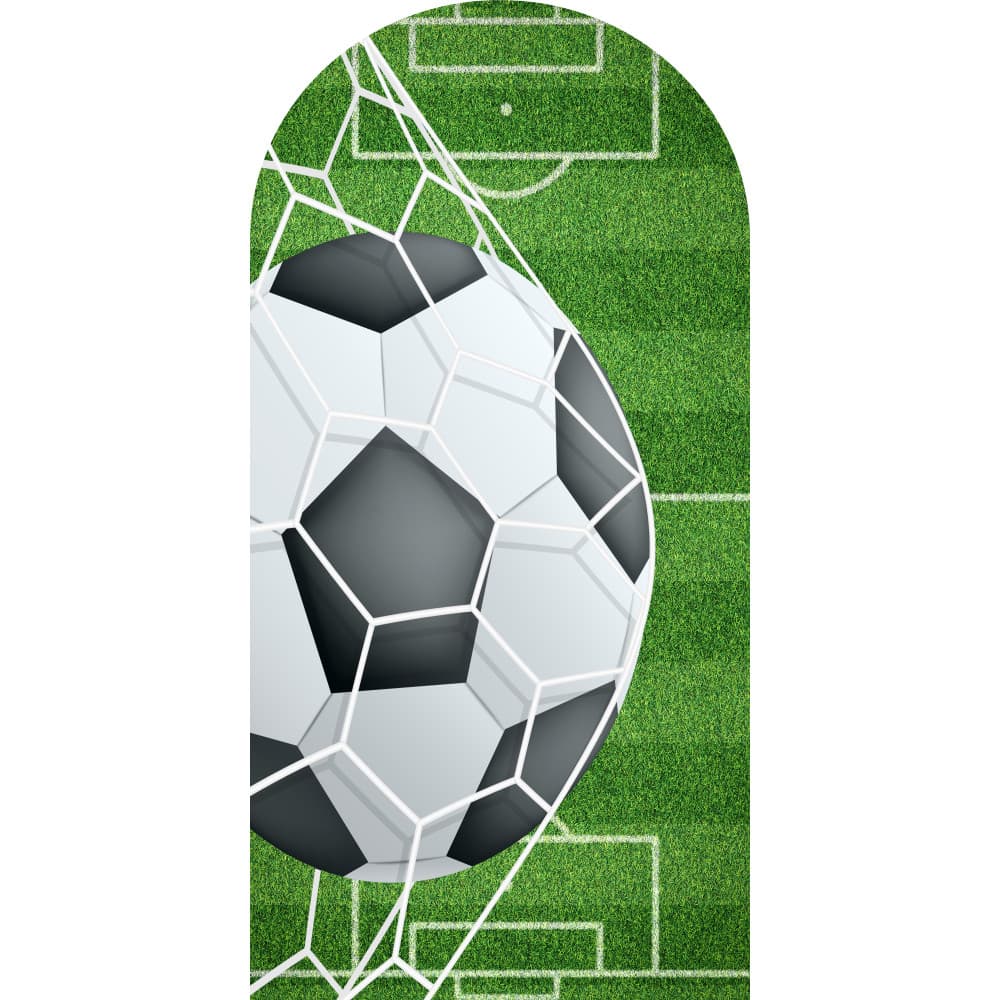 Painel de Festa Tema Futebol Romano na Medida de 2,00m de Alt x 1,00m de Larg Em Tecido Premium Sublimado