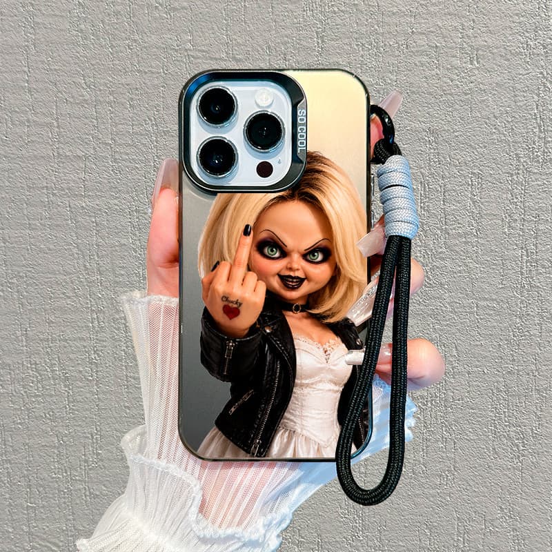 Capinha Cordão Tiffany Chuck para iPhone 11 12 13 14 15 16 17 Pro Max Plus Samsung S25 S24 S23