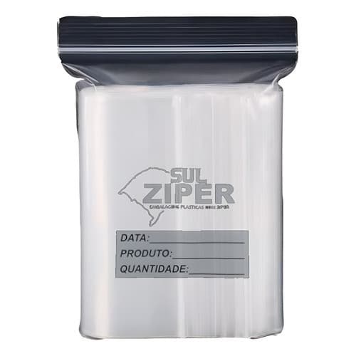 Saco Zip Lock Reutilizável Sul Ziper 27x31cm Resistente