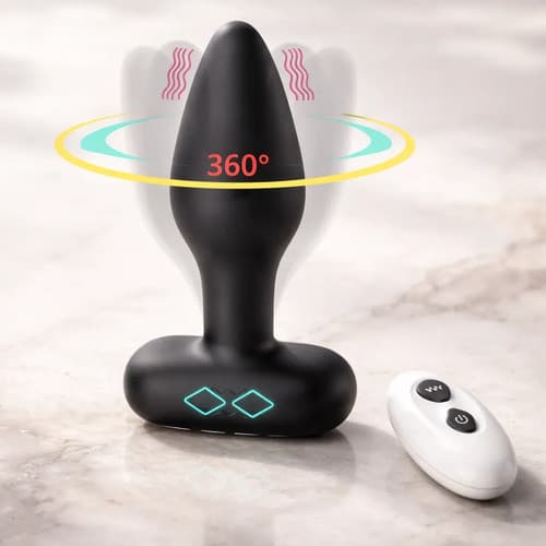 Plug Anal Giratorio Estimulador Massageador Prostata Bunda