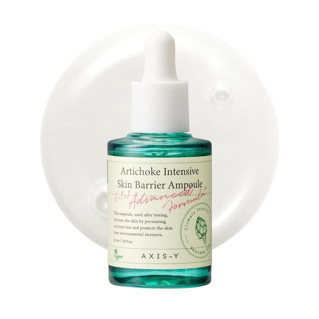 AXIS-Y Ampola Intensiva de Alcachofra para Barreira Cutânea - Hidratante Facial para Correção de Manchas Escuras, Ampola