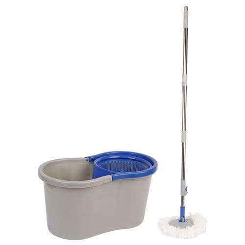Mop Giratório 360 Graus Balde Duplo Eficiente Prático Limpeza Rápida Casa