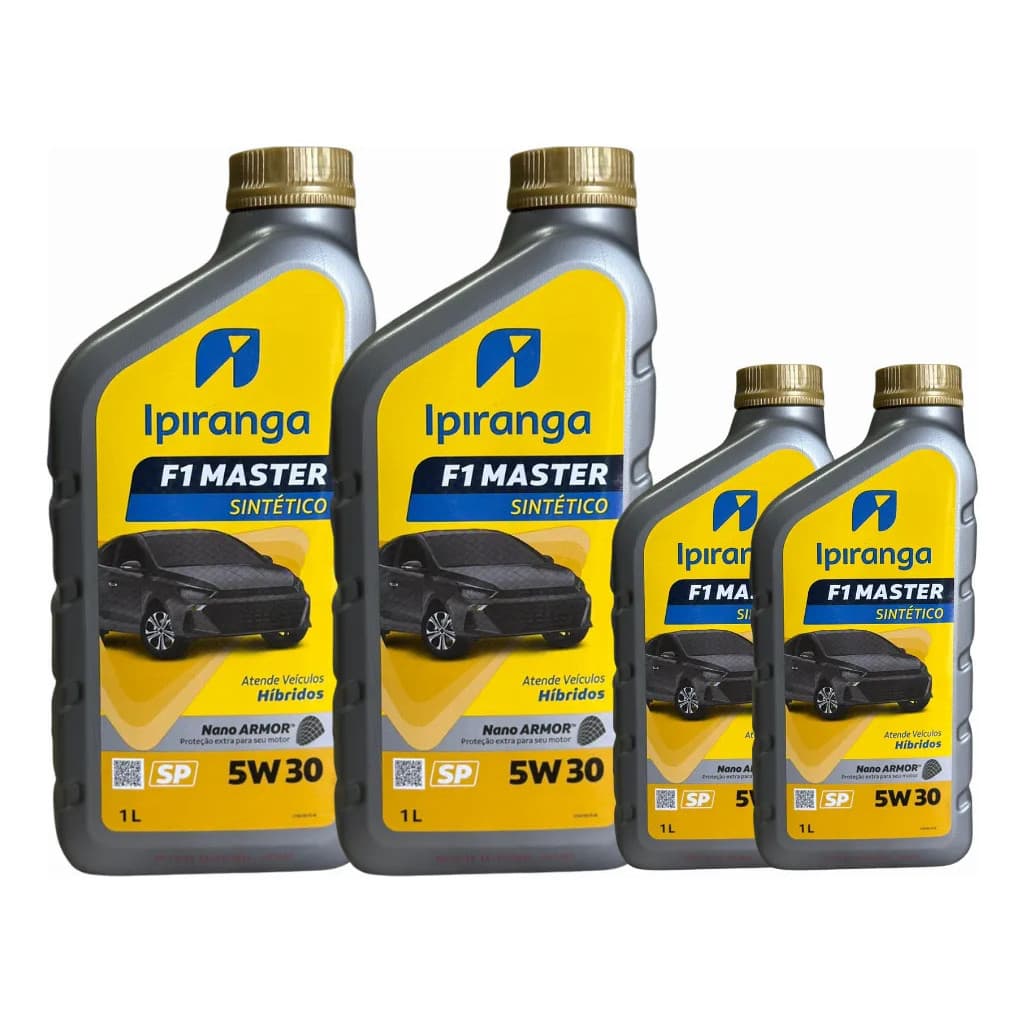 Kit 4l Óleo 5w30 Sintético Ipiranga Para Motores Híbridos