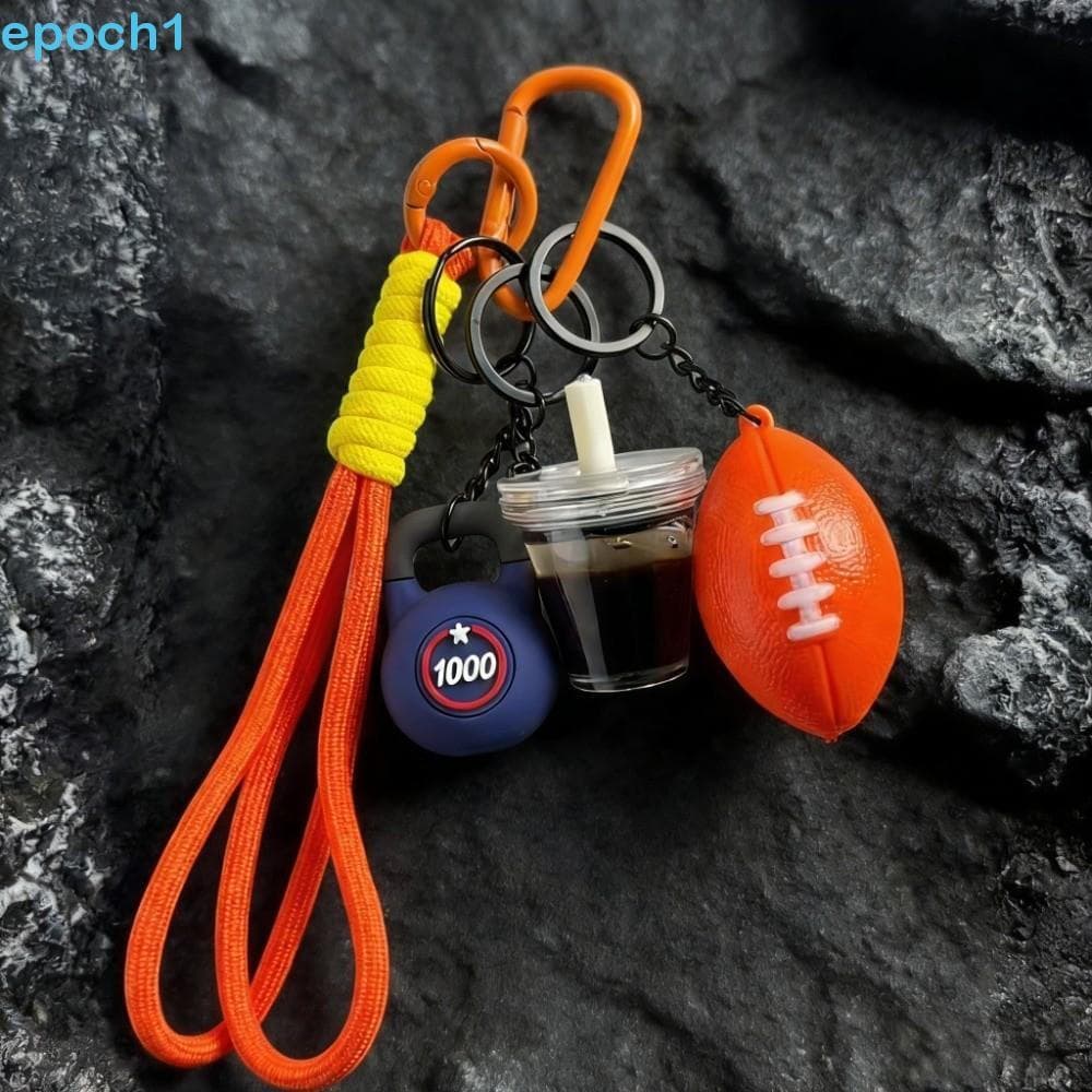 Chaveiro EPOCH1 Fitness Series , Removível De Halteres De Rugby INS , Pingente Americano Gelado Criativo