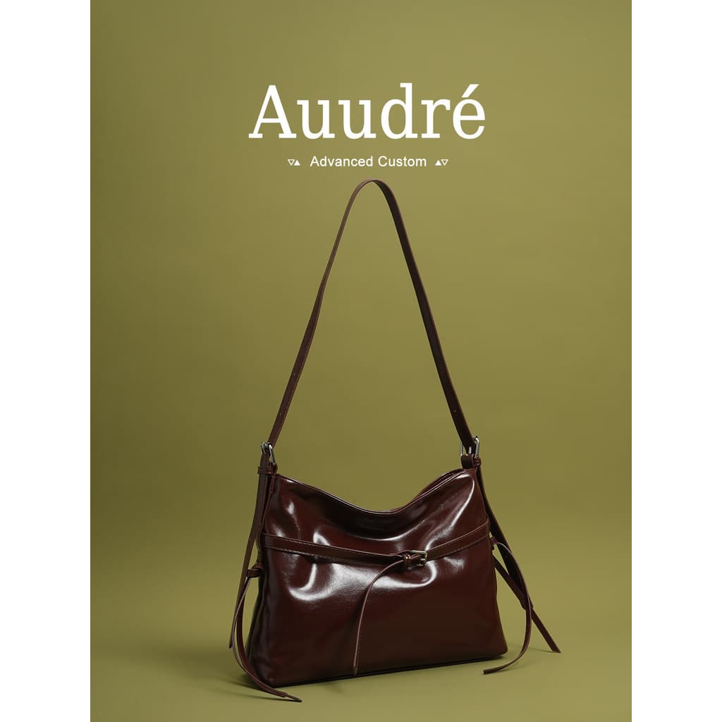 Auudre textura Premium Retro grande capacidade de um ombro axilas saco feminino 2026 novo estilo trabalho Commuter mensa