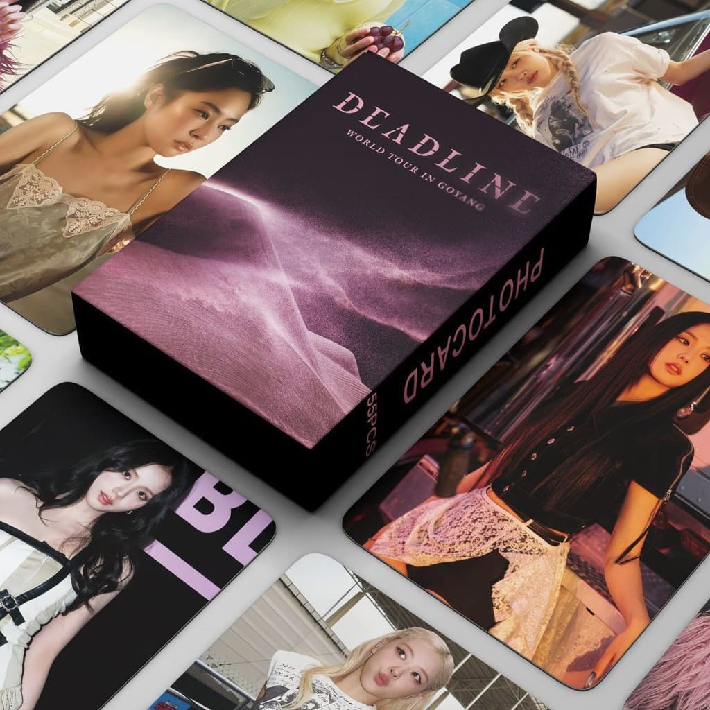 Cartões de Coleção de Álbuns 55 peças/caixa Cartões Fotográficos BLACKPINK DEADLINE RYCB