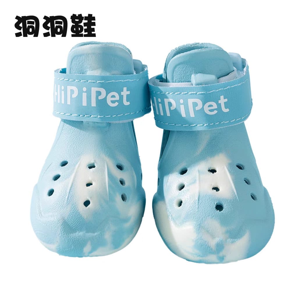 Hippie cão buraco sapatos verão respirável sola macia não pode jogar sandálias para animais de estimação passeio Anti-su