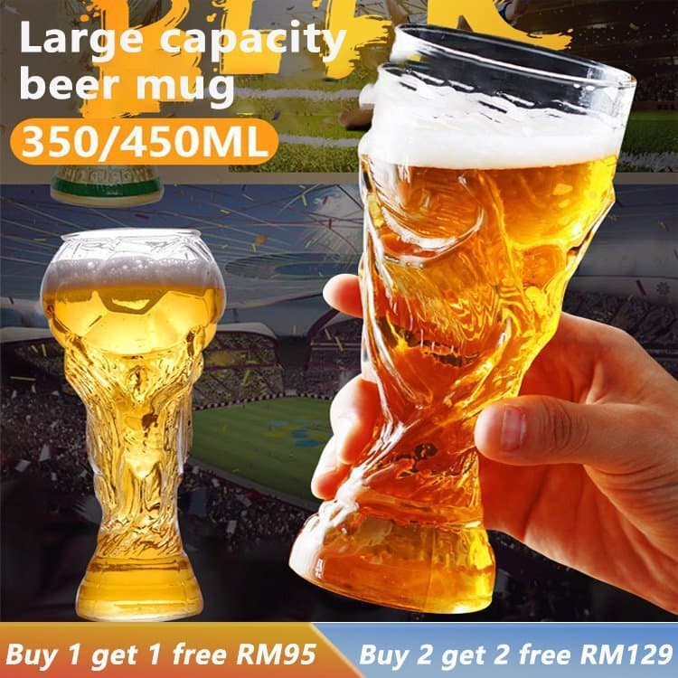 【Amantes de Futebol】Estilo Exclusivo Creative Football Beer Mug/Copo Futebolístico/Copo de Cerveja Criativo para Cerveja