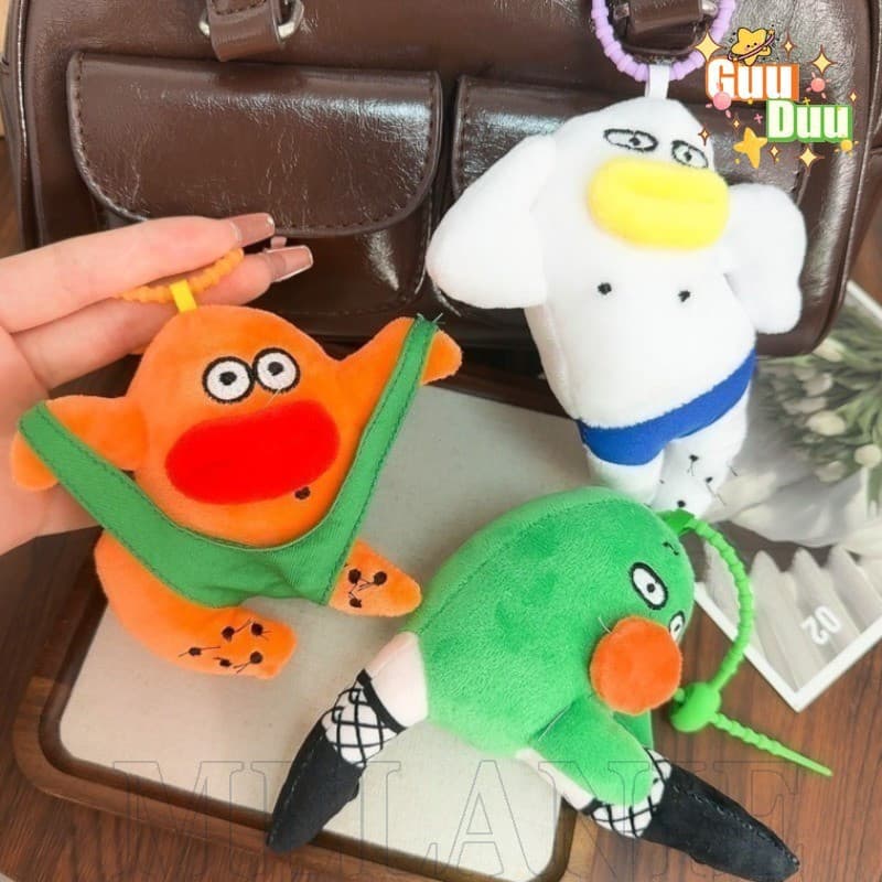 [GuuDuu] Chaveiros De Pelúcia De Boneca Feia-Presentes De Aniversário-Chaveiro De Decoração De Bolsas-Acessórios Para Pe