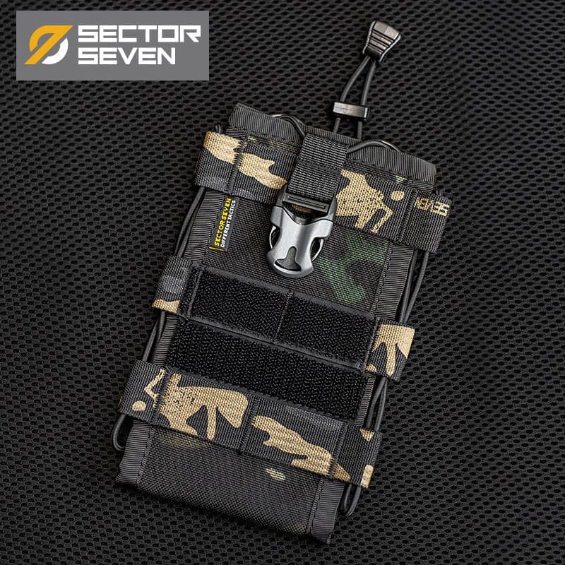 District 7 Wombat Multifuncional Quick Pull Ventilador Militar Ao Ar Livre Funcional Tático molle Walkie-Talkie Bolsa Ce