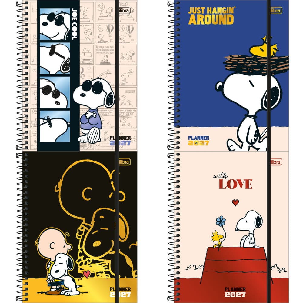 Agenda Planner Snoopy Espiral 2027 Tilibra - unidade