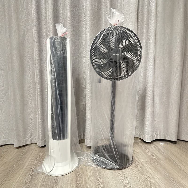 Ventilador elétrico capa anti-poeira grande transparente descartável eletrodomésticos torre ventilador Universal com tud