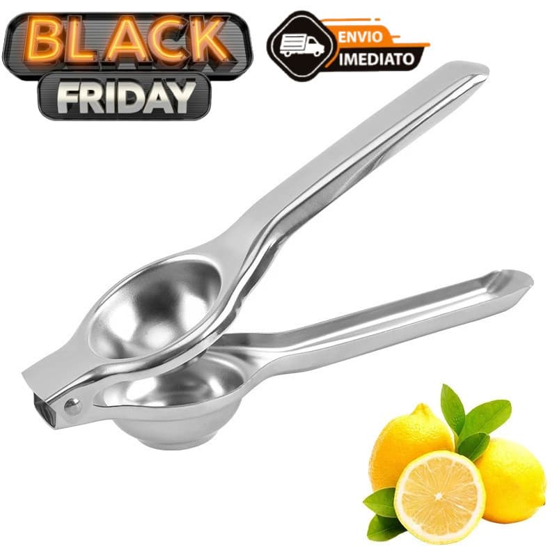 Espremedor De Limão Espremer Manual 20cm Limões De Aço Inoxidável Original Line Metal Cozinha leve