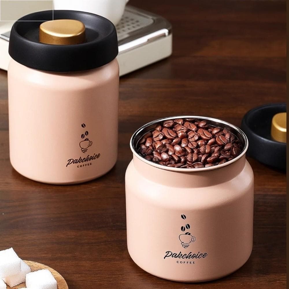 Armazenamento De Grãos De Café  , Recipiente A Vácuo Fresco De Aço Inoxidável , À Prova De Umidade