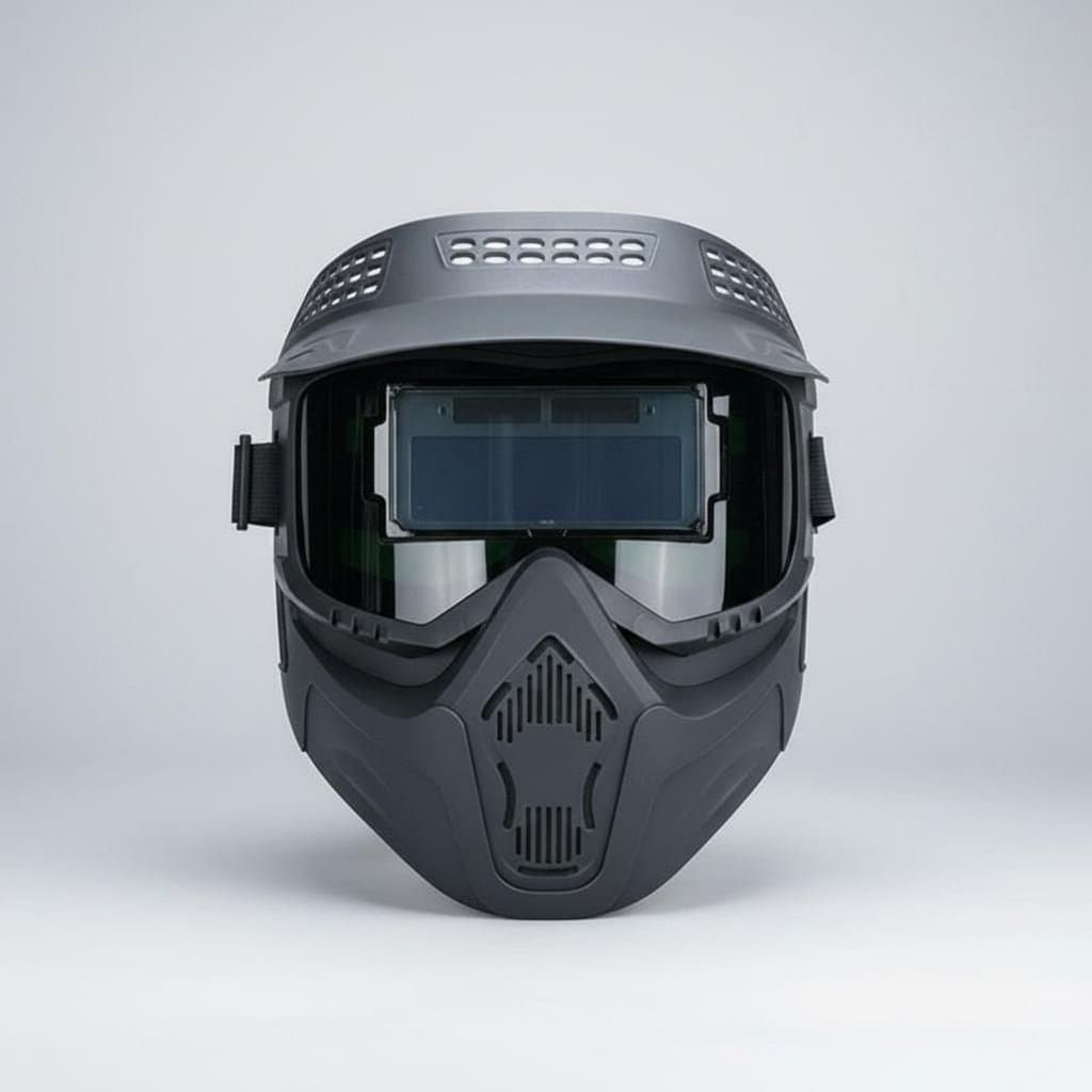 Capacete De Metalurgia Com Escurecimento Automático , Resistente A Respingos , Alças Ajustáveis , Máscara Leve Para Ofic