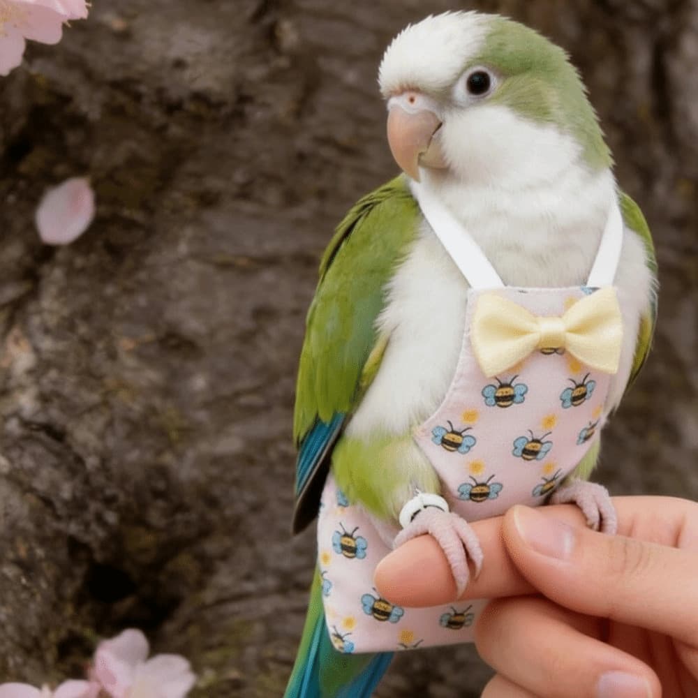 Fralda De Papagaio Para Animais De Estimação   , Ajustável Pássaros Com Gravata Borboleta , Roupas Voadoras Padrão