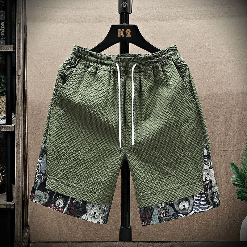 Shorts da moda calças cortadas masculinas soltas exterior usar fino de secagem rápida bonito calças médias Casual areia