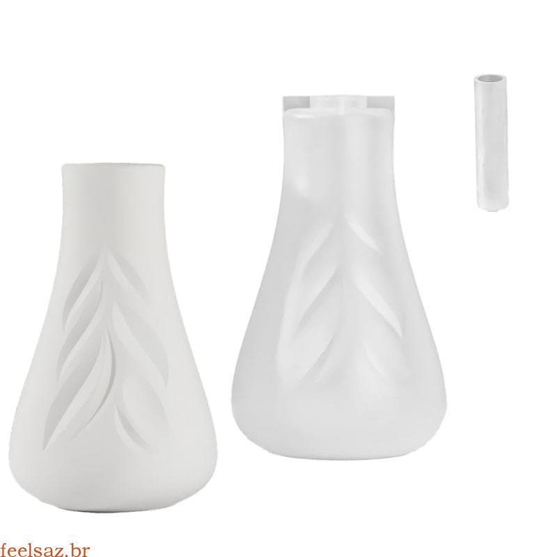 feelsaz Premium Folha Design Vaso Ornamento Molde Silicone Para Criação Ótimo Decorações E Ar
