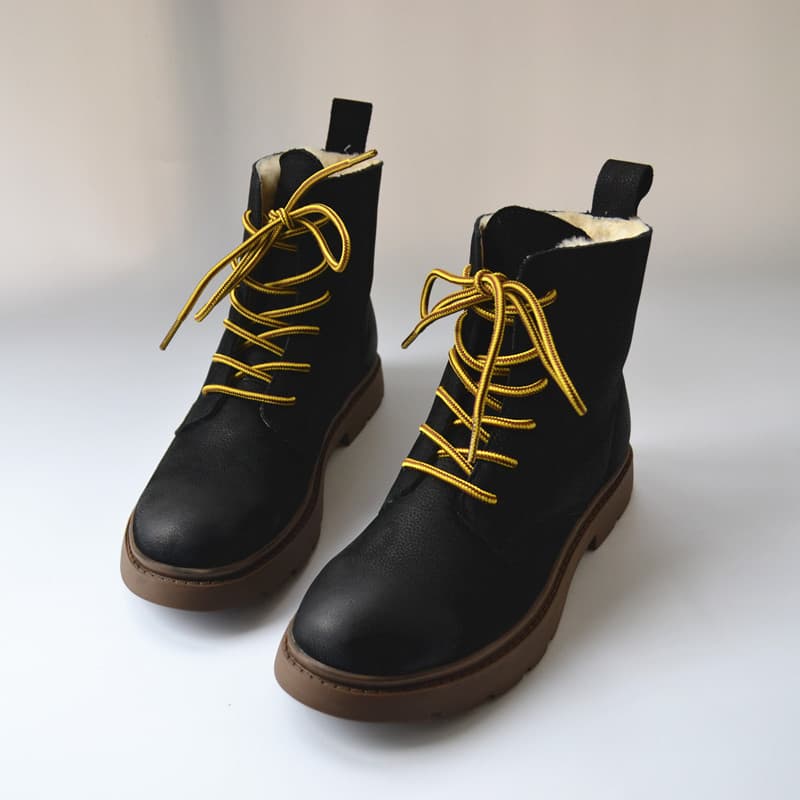 Botas femininas de lã com lã de lã e lã Martin Botas de neve Tra estrangeira