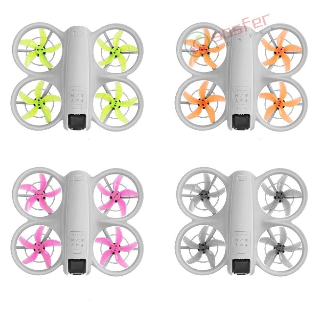 SOSFER 2/4 Pcs Hélices De Cinco Folhas , Lâmina De Remo De Adereços De Substituição De Liberação Rápida , Para DJI Neo