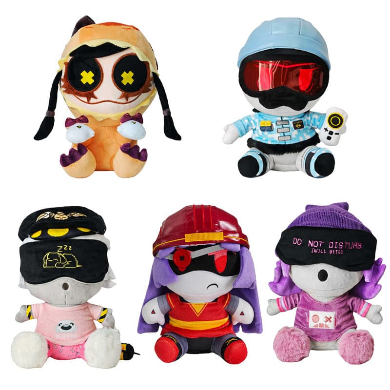 [Venda quente] Inorgânica Girl Series Japonês Pelúcia Preguiçosa Boneca Inorgânica Dinossauro Fofo Brinquedo de Pelúcia