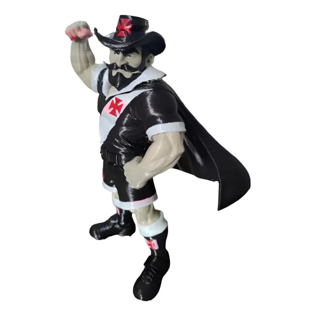 Mascote Vasco Barreira Almirante 3D Decoração Presente Fut G