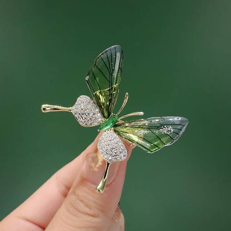 [BI] Broche De Borboleta À Prova De Explosão , Corpete De Insetos , Acessório Feminino , Asas Transparentes Acrílicas ,