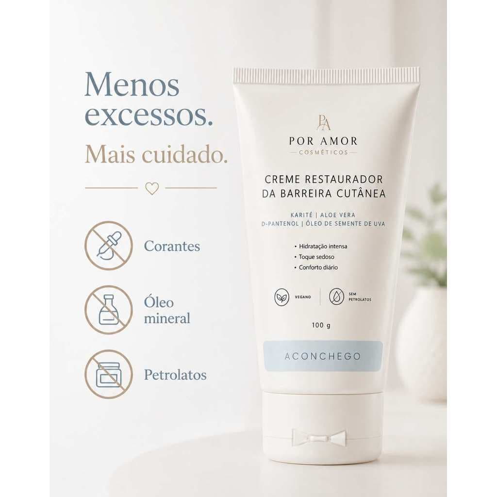 Creme Restaurador Barreira Cutânea Pele Sensível Hidratante Corporal Karité Pantenol 100g