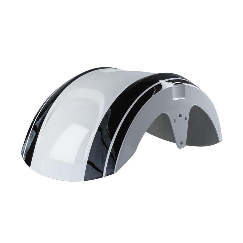 Paralama Dianteiro WeHawk para Scooter Elétrica X16 – Branco com Faixa Preta