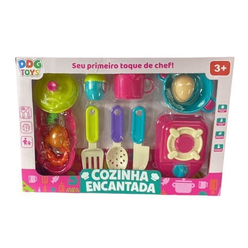 Kit Utensílios Cozinha Infantil Brinquedos Completos Educativo Criatividade Coordenação Motora