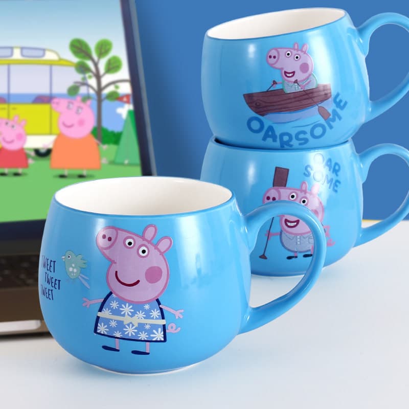 garrafa de agua infantil garrafa de água infantil garafa de agua infantil Piglet Peppa copo crianças bebendo copo de ág